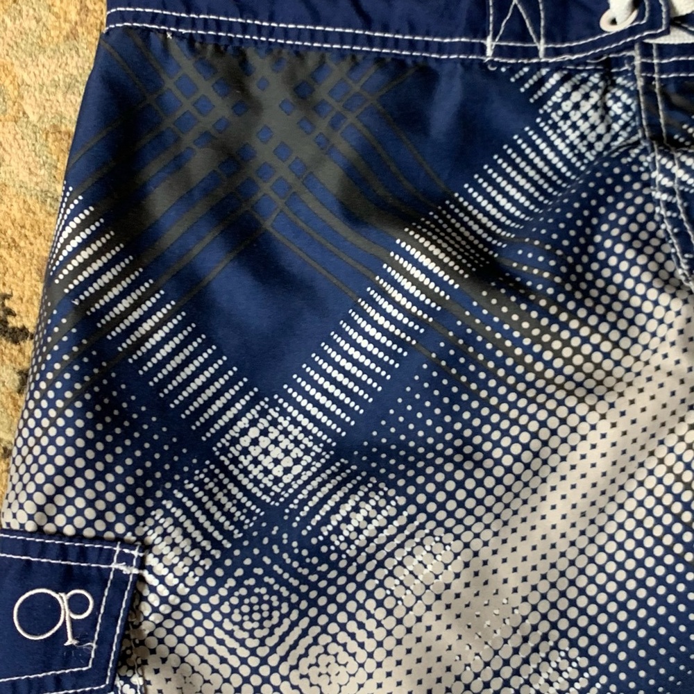 Ocean Pacific OP Sz L Swim board surf shorts - Picture 2 of 11